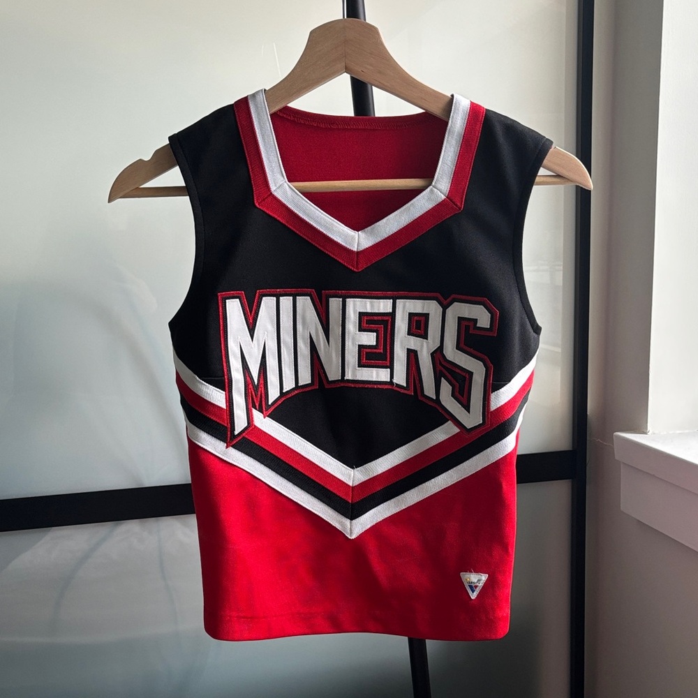 Varsity Red Sleeveless Top